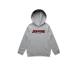 Jervois FC Fundamental Hoodie Kids - Grey Marle