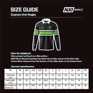 Unley Swim 60th Year Custom Knit Rugby