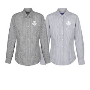 Admin/SSO/Corporate - AHS Staff Ladies LS Gingham Shirt