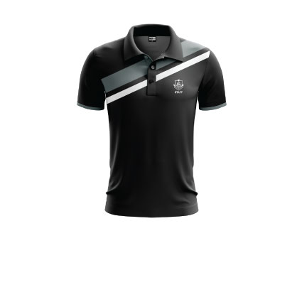 HPE/COACHES - AHS Staff Custom Black SS Polo 