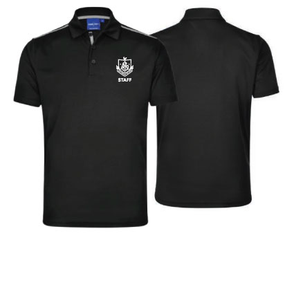 All Staff - AHS Staff SS Black Polo 