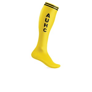 AU Hockey Yellow Match Socks