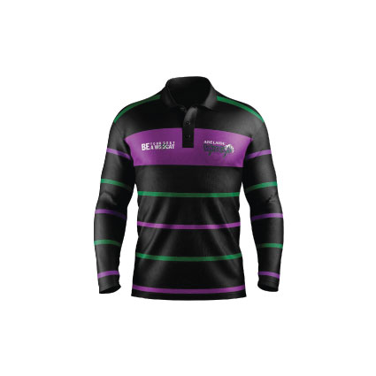 Adelaide Wildcats Custom Knit Rugby Jumper