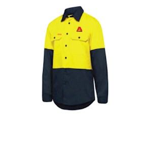 Aldom HI Vis long sleeve work shirt