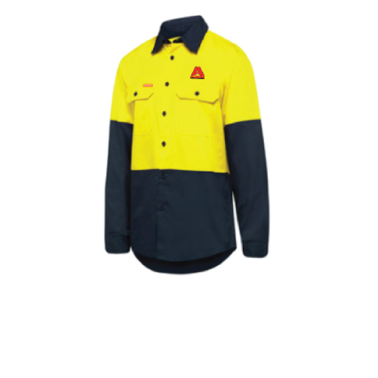 Aldom HI Vis long sleeve work shirt