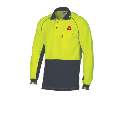 Aldom HI Vis LS Polo 
