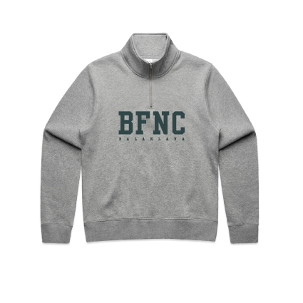 Balaklava FNC EMB Qtr Zip - Grey Marle