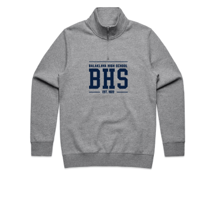 Balaklava HS Qtr Zip- Grey Marle