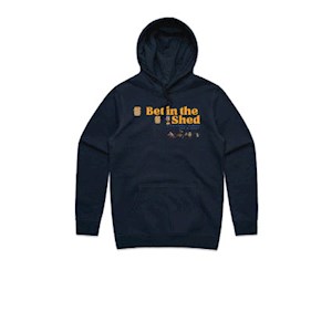 Bet in the Shed Podcast Navy Hoodie