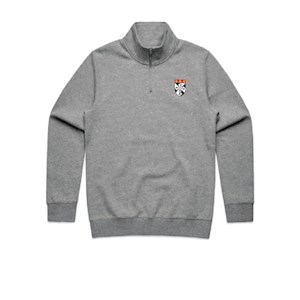Blackfriars Qtr Zip- Grey Marle