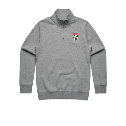 Blackfriars Qtr Zip- Grey Marle