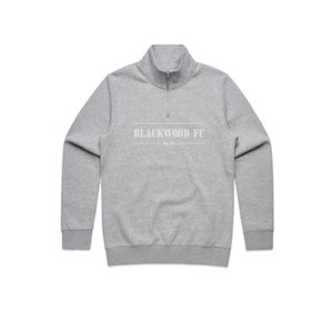 Blackwood FC Embroidered Qtr Zip - Grey Marle