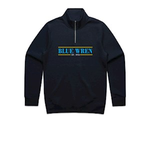 Blue Wren Netball Club Contrast Adults QTR Zip