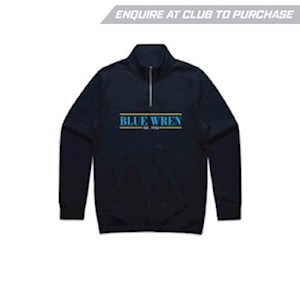 Blue Wren Netball Club Contrast Adults QTR Zip