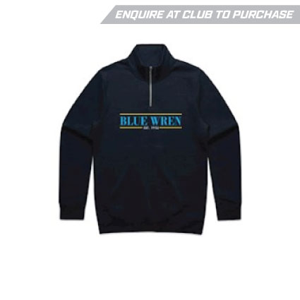 Blue Wren Netball Club Contrast Adults QTR Zip