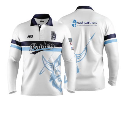 Bridgewater Raiders Cricket Club LS Playing Shirt - Juniors, B’s and C’s