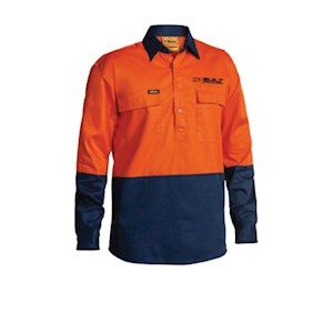 Built Structural Hi-Vis Long Sleeve Shirt 