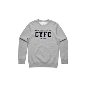 CYFC Embroidered College Crew - Grey Marle
