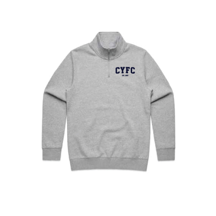 CYFC Quarter Zip Jumper - Grey Marle