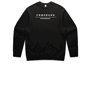 Compound Performance Heavy Crew Jumper - Black