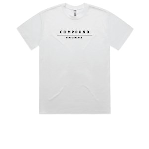 Compound Performance Heavy Tee - White