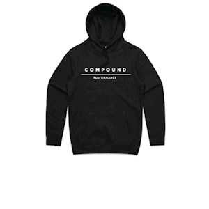 Compound Performance Stencil Hood Jumper - Black