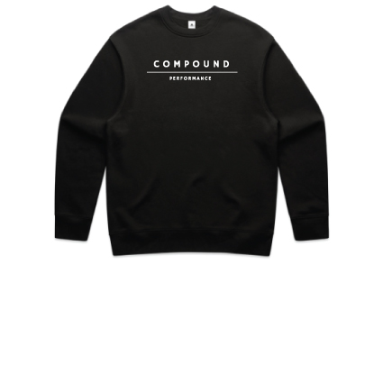 Compound Performance Heavy Crew Jumper - Black