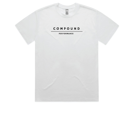 Compound Performance Heavy Tee - White