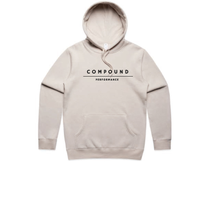 Compound Performance Stencil Hood Jumper - Bone