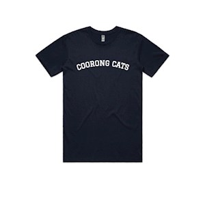 Coorong Cats Cotton Tee - Navy