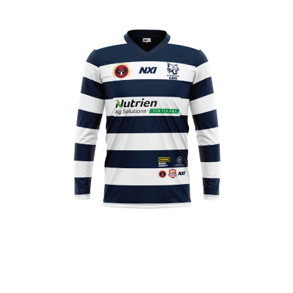 Coorong Cats Long Sleeve Guernsey - U/13