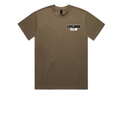 Explorer Caravans Heavy Tee - Walnut
