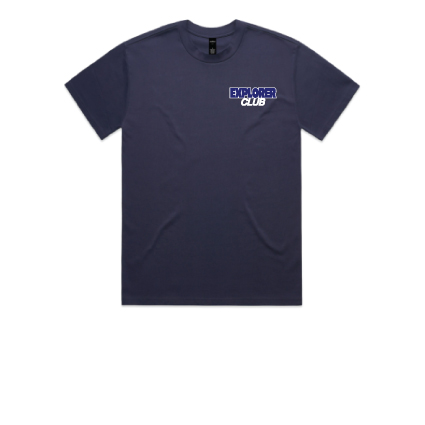 Explorer Caravans Heavy Tee - Navy