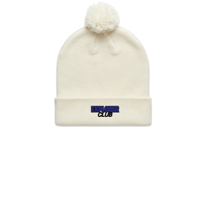 Explorer Caravans Pom Pom Beanie - Ecru