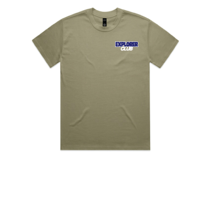 Explorer Caravans Heavy Tee - Eucalyptus