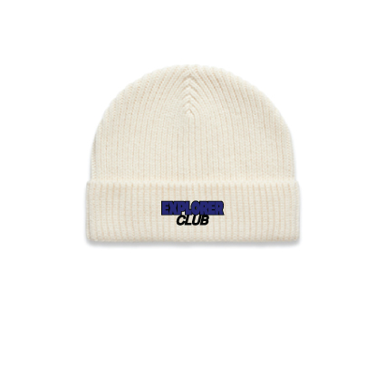 Explorer Caravans Gauge Beanie - Ecru