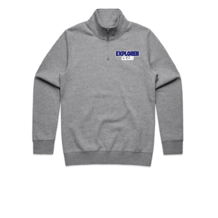 Explorer Caravans Qtr Zip - Grey Marle