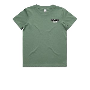 Explorer Caravans Kids Tee - Sage