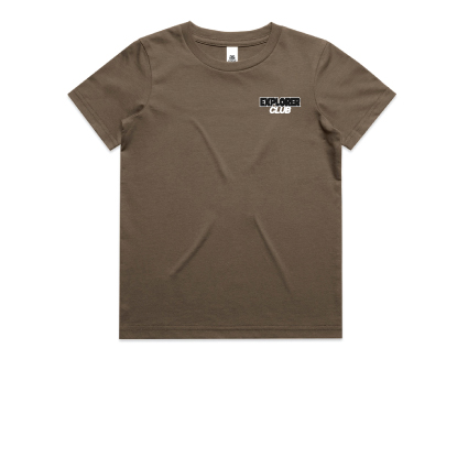 Explorer Caravans Kids Tee - Walnut