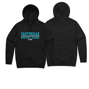 Fastbreak Basketball Printed Hoodie | Black