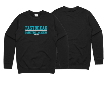 Fastbreak Basketball Print Crew Jumper