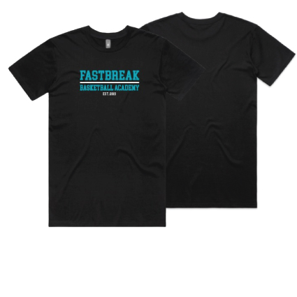 Fastbreak Basketball Printed T-Shirts - Black