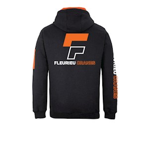 Fleurieu Cranes Hoodie - Black/Orange