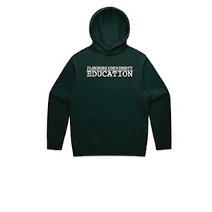 Flinders Uni Education Embroidered Relax Hoodie - Pine Green