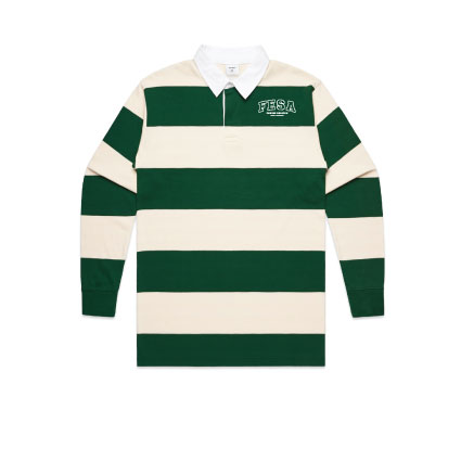 FESA College Stripe Rugby - Natural/Forest