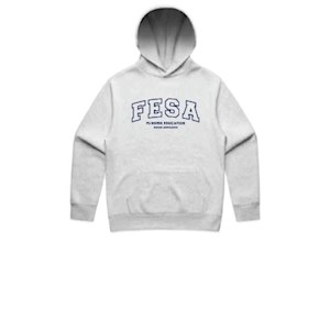 FESA Embroidered Hoodie - White Marle