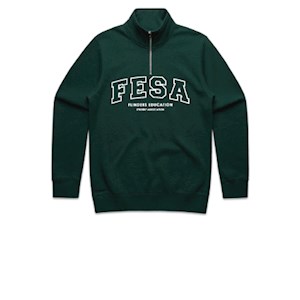 FESA Embroidered QTR Zip - Pine Green