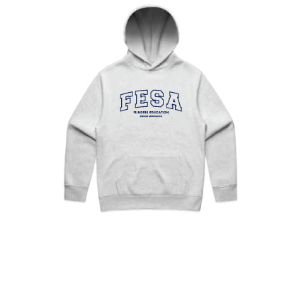 FESA Embroidered Hoodie - White Marle