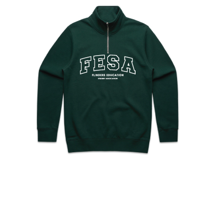 FESA Embroidered QTR Zip - Pine Green