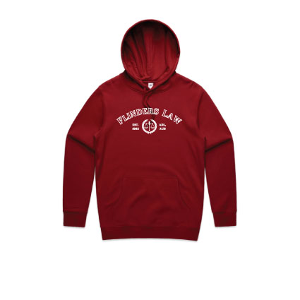 Flinders Law Varsity Hoodie - Cardinal